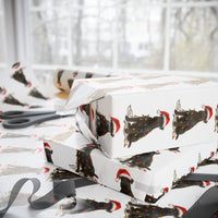 Load image into Gallery viewer, Kerry Blue Terrier Christmas Lights Wrapping Paper
