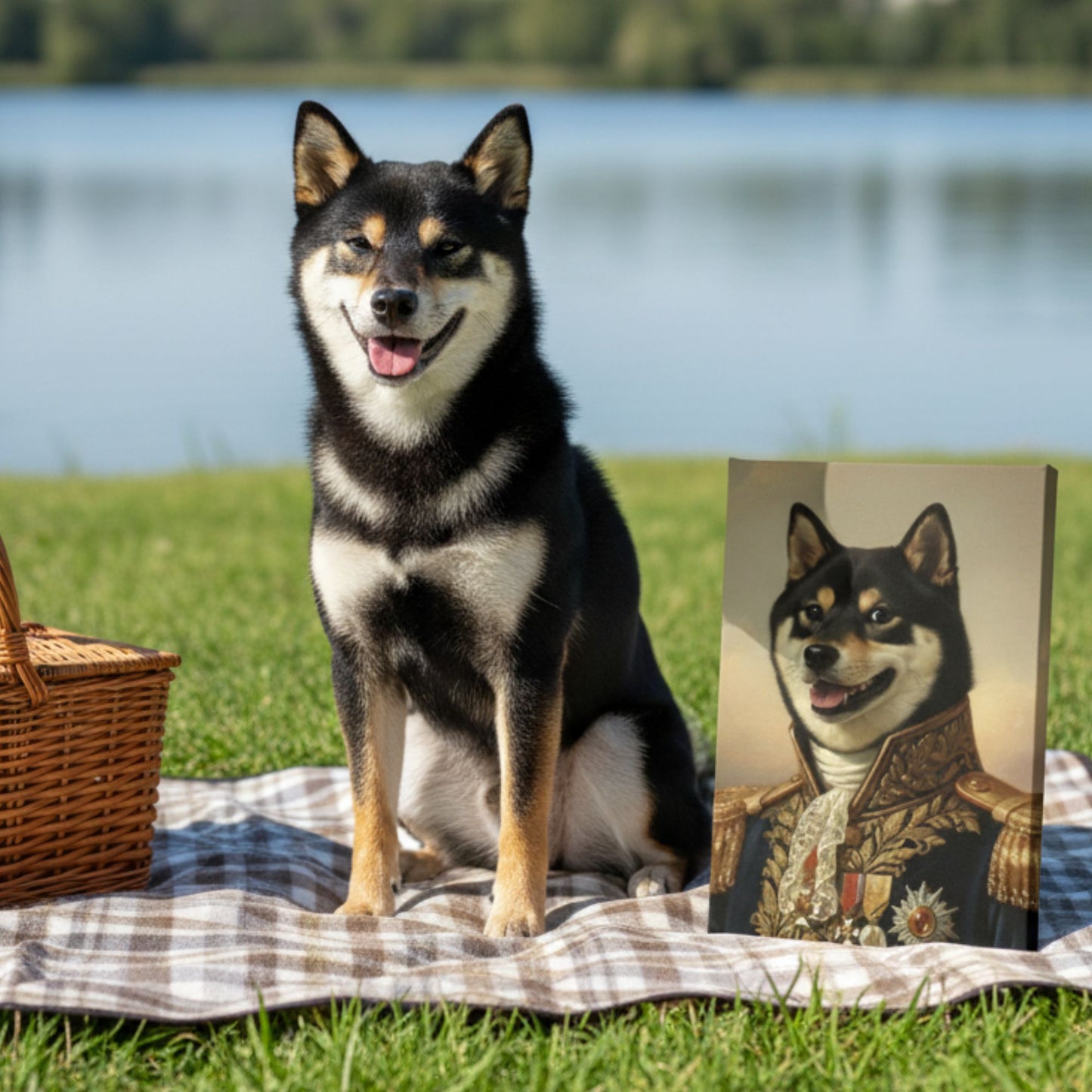 Custom Royal Dog Portrait, Personalized Renaissance Pet Painting-The General