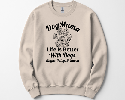 Personalized Life is Better With Dogs Shirt