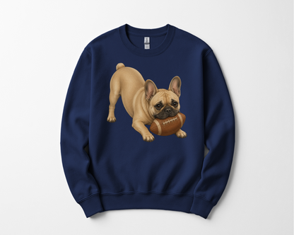 French Bulldog Football Sweatshirt