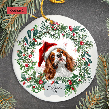 Personalized Cavalier King Charles Spaniel Christmas Ornament