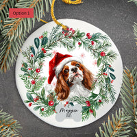 Load image into Gallery viewer, Personalized Cavalier King Charles Spaniel Christmas Ornament