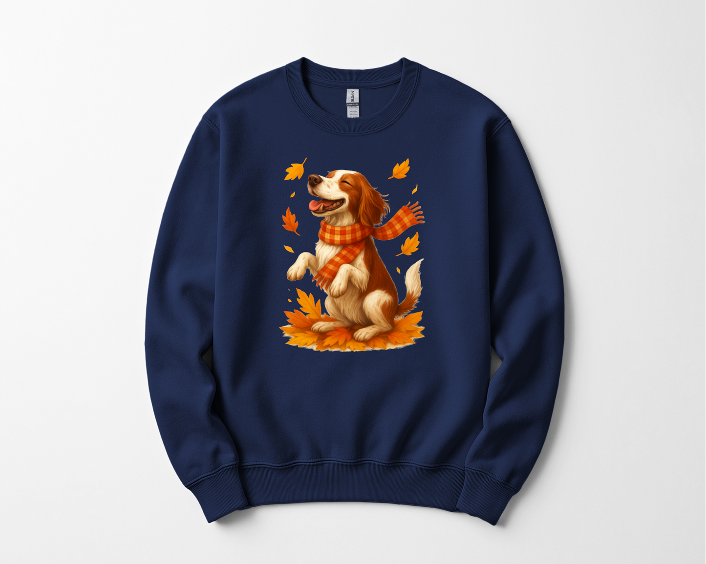 Springer Spaniel Fall Sweatshirt, Cozy Autumn Dog Sweatshirt, Dog Lover Fall Apparel, Cute Dog Autumn Outfit, Fall Dog Shirt
