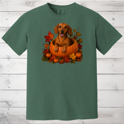 Red Dachshund Pumpkin Shirt