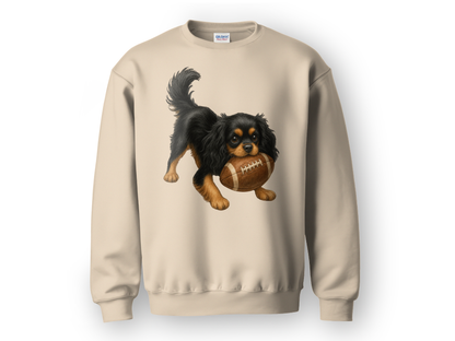 Black Tan Cavalier Football Sweatshirt