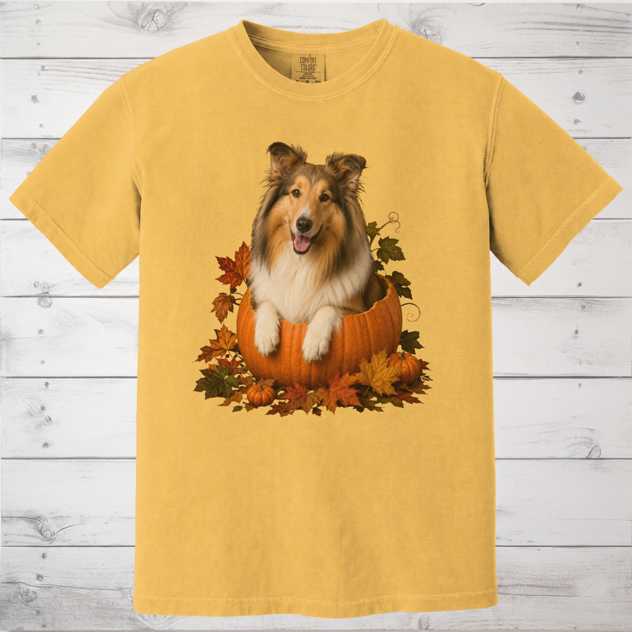 Collie Pumpkin Shirt