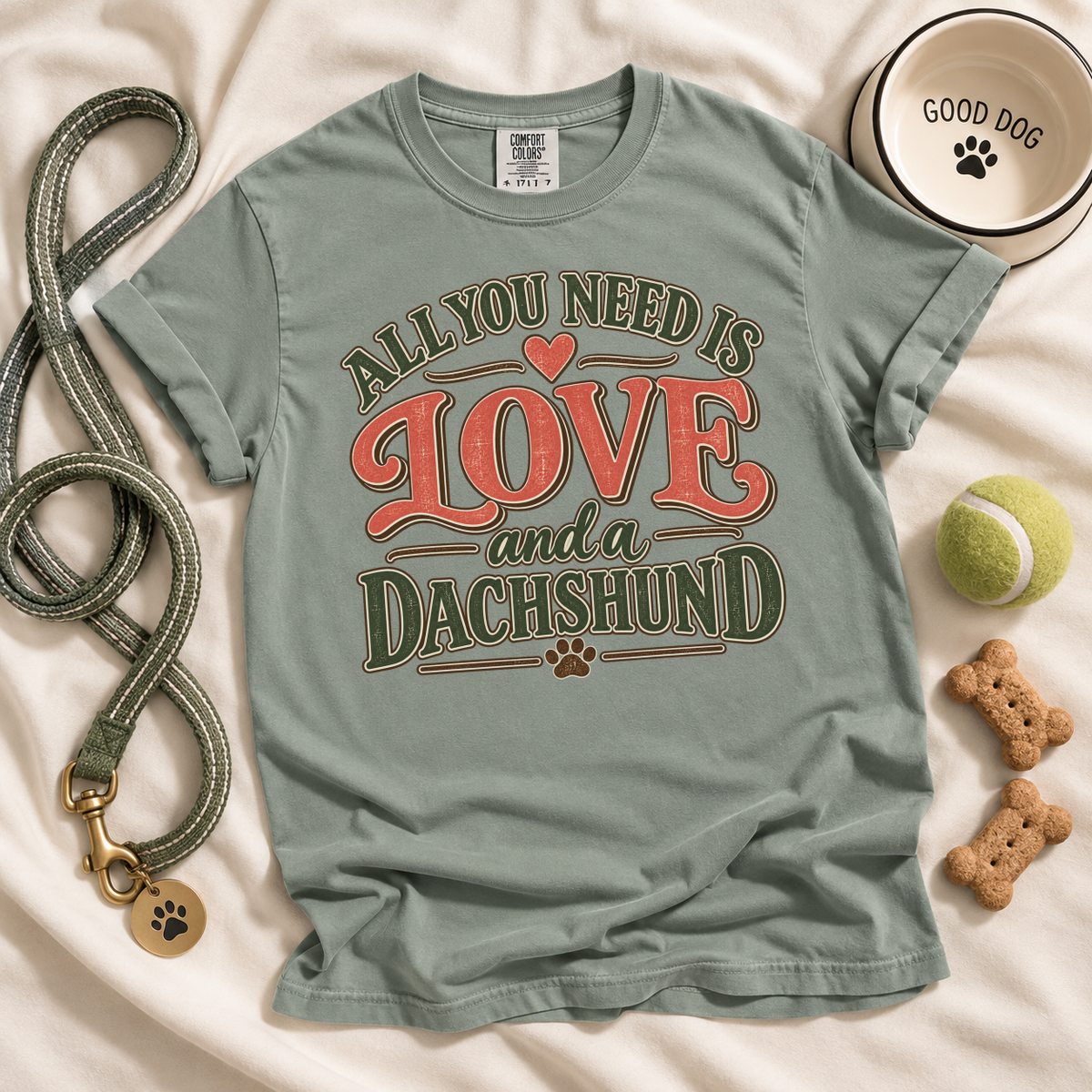 Dachshund Shirt, All You Need Is Love and a Dachshund