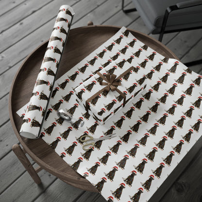 Kerry Blue Terrier Christmas Lights Wrapping Paper
