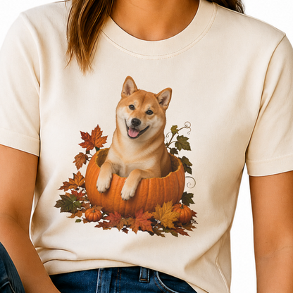 Red Shiba Inu Pumpkin Shirt