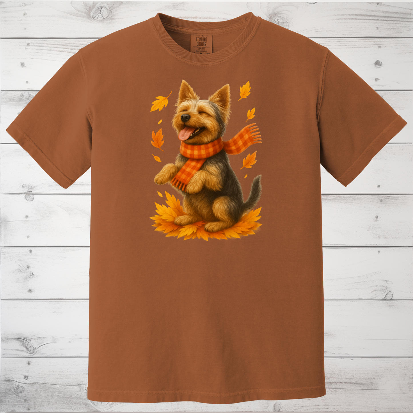 Yorkshire Terrier Fall Sweatshirt, Dog Lover Autumn Shirt, Cute Pet Apparel, Cozy Fall Dog Fashion, Gifts for Dog Owners