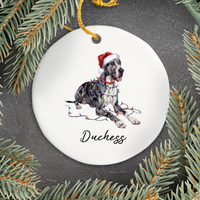 Load image into Gallery viewer, Great Dane Christmas Ornament, Personalized Dog Lover Gift
