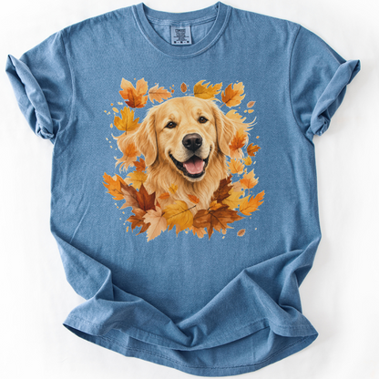 Golden Retriever Fall Shirt | Autumn Dog Mom Comfort Colors Tee