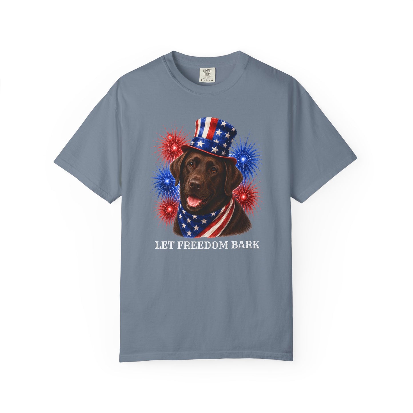Chocolate Lab Patriotic Shirt