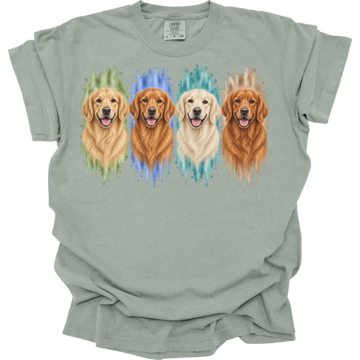 Golden Retriever Shirt, Light Dark Red English Cream Golden Dog Mom Gift