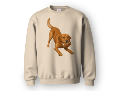 Fox Red Lab Football Sweatshirt