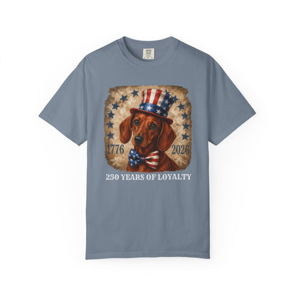 Red Dachshund 250 Years of Loyalty Shirt
