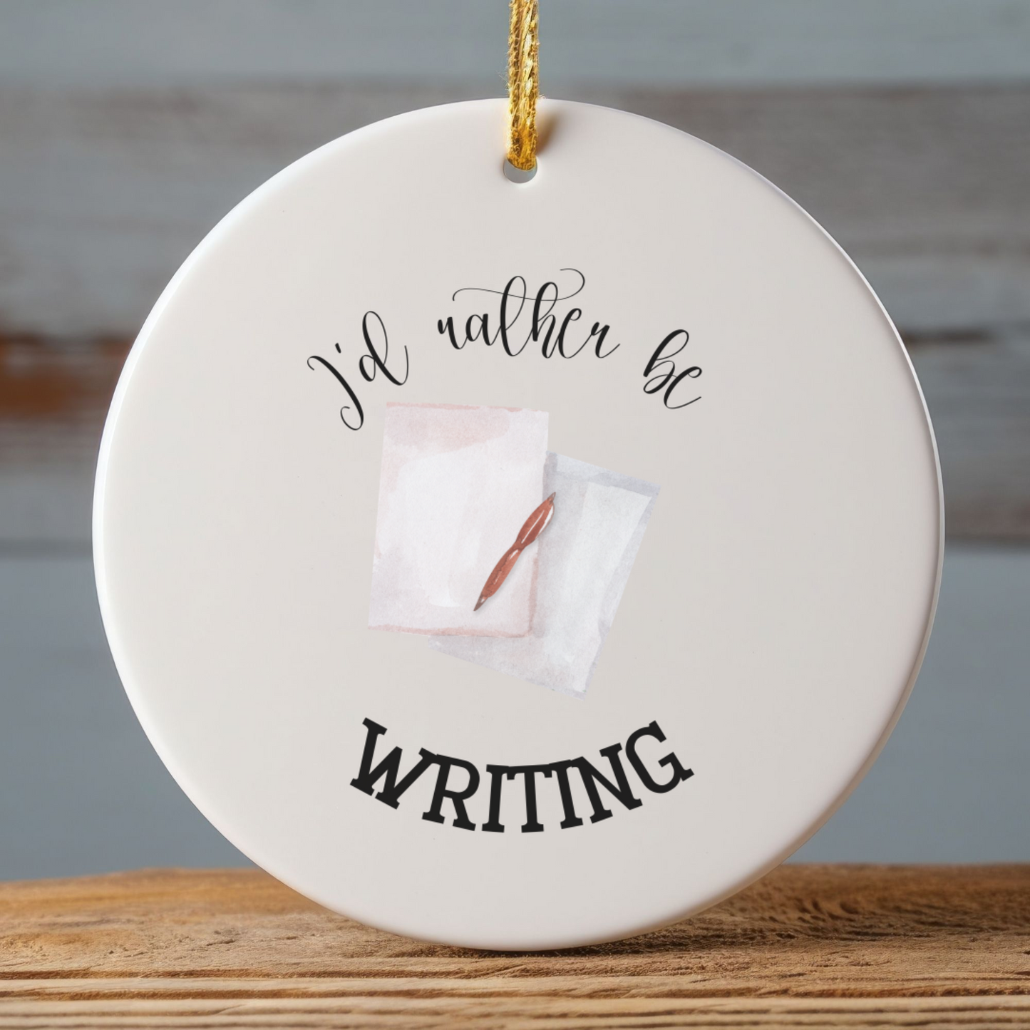Writing Ornament
