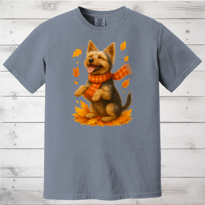 Yorkshire Terrier Fall Sweatshirt, Dog Lover Autumn Shirt, Cute Pet Apparel, Cozy Fall Dog Fashion, Gifts for Dog Owners