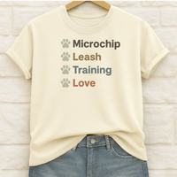 Load image into Gallery viewer, Responsible Dog Ownership T-Shirt, Pet Lover Gift, Funny Dog Owner Tee, Comfortable Cotton Shirt, Eco-Friendly Pet Apparel
