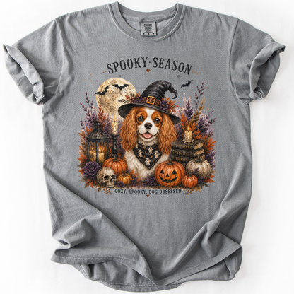 Blenheim Cavalier Spooky Season Dog Mom Halloween Shirt