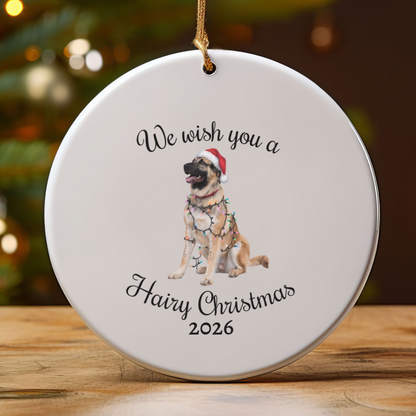 Christmas Anatolian Shepherd Ornament, Christmas Lights Dog Keepsake, Christmas Dog, Anatolian Shepherd Mom, Gift For Dog Lover