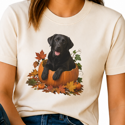 Black Lab Pumpkin Shirt