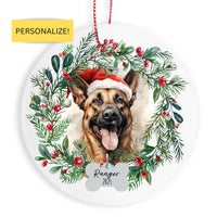 Load image into Gallery viewer, Personalized Belgian Malinois Christmas Ornament

