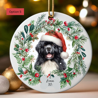 Personalized Newfoundland Christmas Ornament