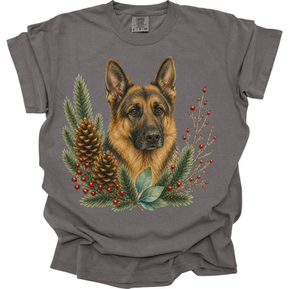 German Shepherd Christmas Shirt, German Shepherd Dog Mom Tee, Holiday Dog Lover Gift