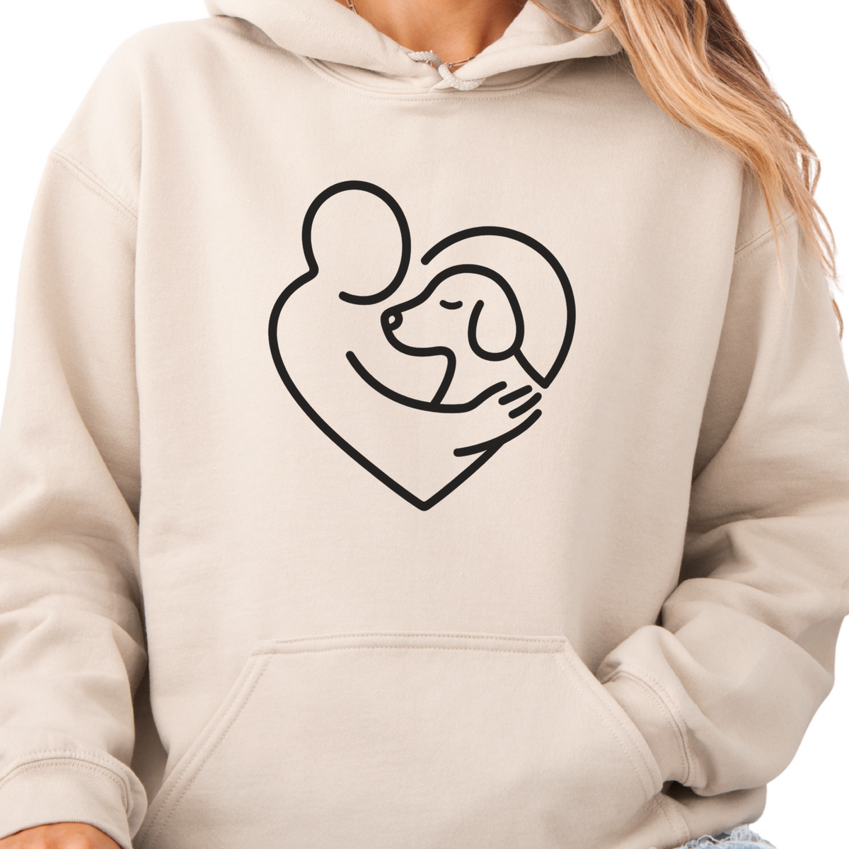 Dog Mom Dad Hoodie Dog Lover Sweatshirt Minimalist Pet Lover Gift Cute Dog Hoodie