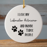 Load image into Gallery viewer, Labrador Retriever Ornament, Dog Lover Gift, Pet Ornament, Pet Lover Gift, Puppy Love Gift, Animal Lover Gift

