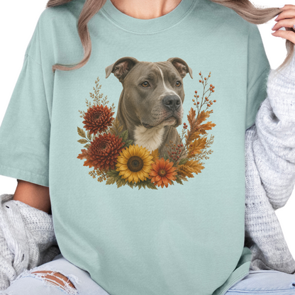 Pitbull Autumn Floral Shirt
