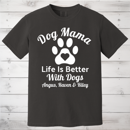 Personalized Life is Better With Dogs Shirt