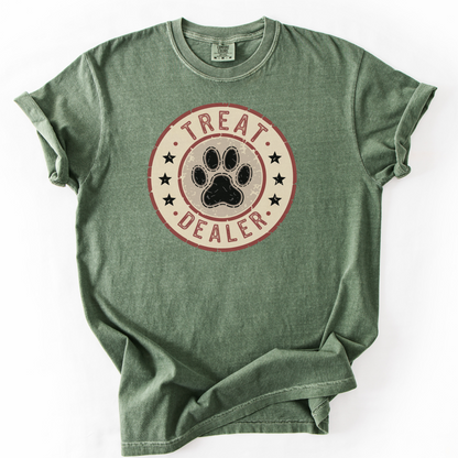 Treat Dealer Shirt, Funny Dog Mom Tee, Dog Lover Comfort Colors Shirt