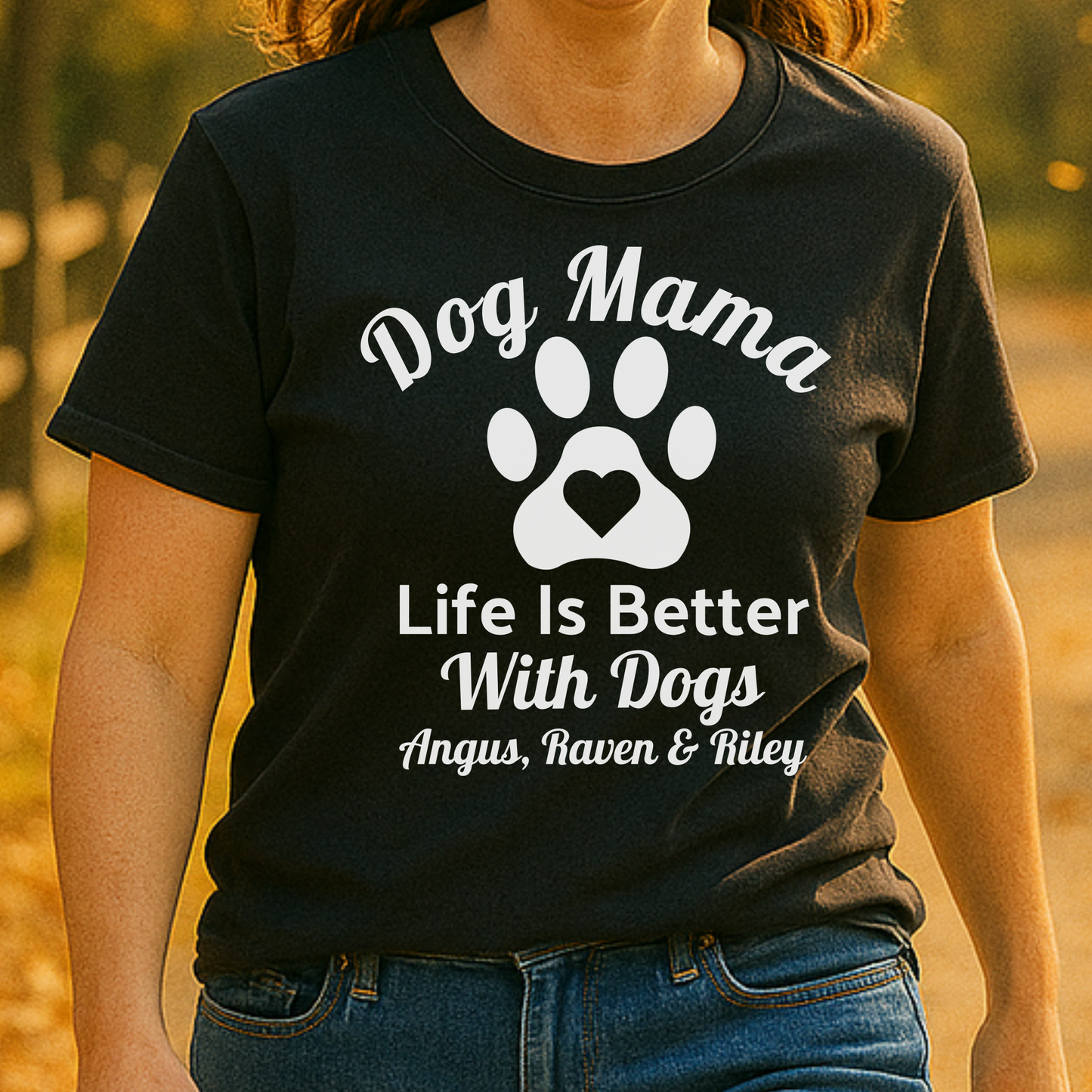 Personalized Life is Better With Dogs Shirt