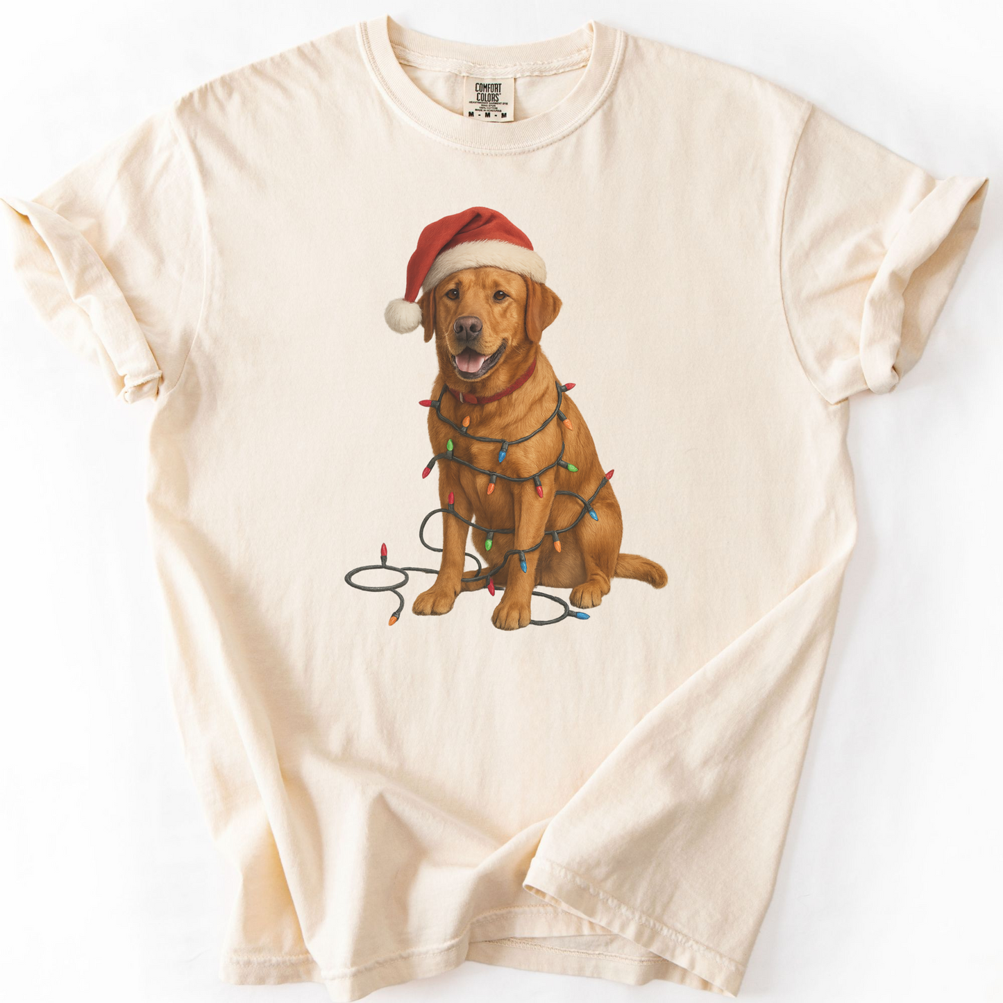Fox Red Labrador Christmas Lights Shirt