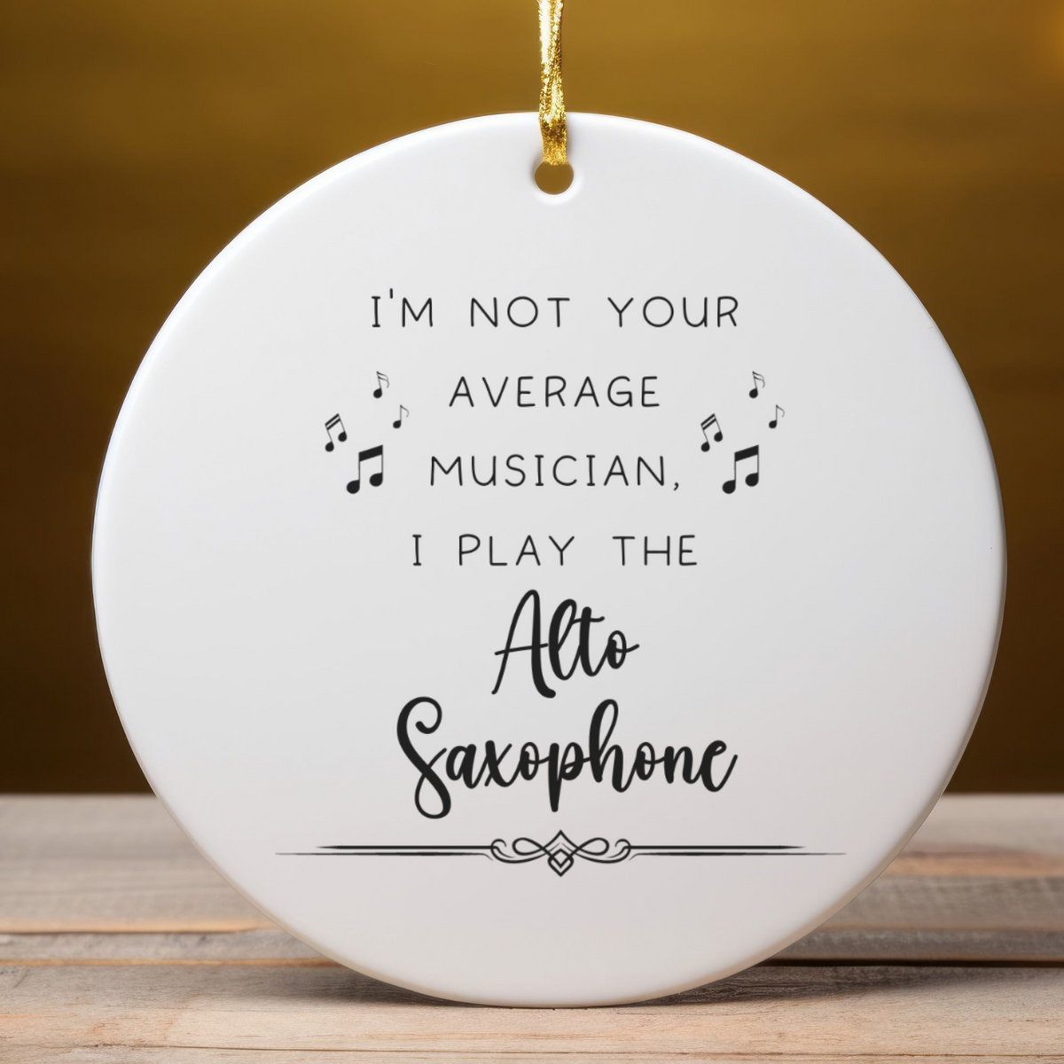 Alto Saxophone Ornament, Gift for Alto Sax Player