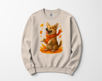 Load image into Gallery viewer, Corgi Autumn Sweatshirt, Dog Lover Fall Apparel, Cozy Pet Sweater, Cute Corgi Shirt Gift, Autumn Dog Fashion
