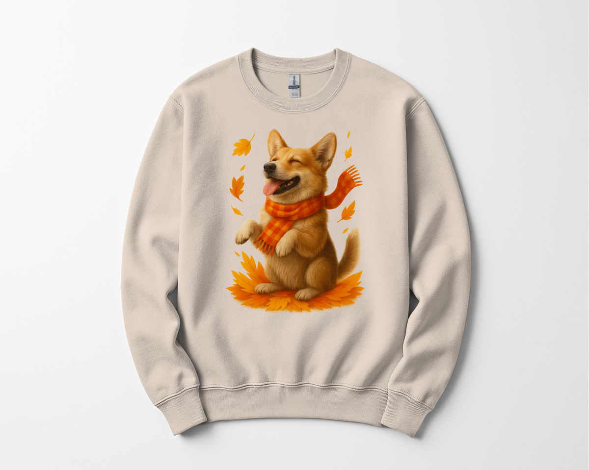 Corgi Autumn Sweatshirt, Dog Lover Fall Apparel, Cozy Pet Sweater, Cute Corgi Shirt Gift, Autumn Dog Fashion
