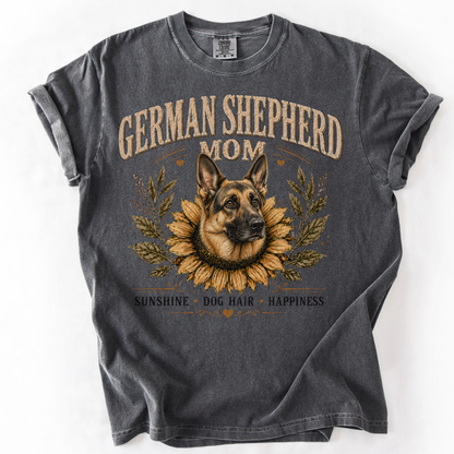 German Shepherd Mom Sunflower Shirt
