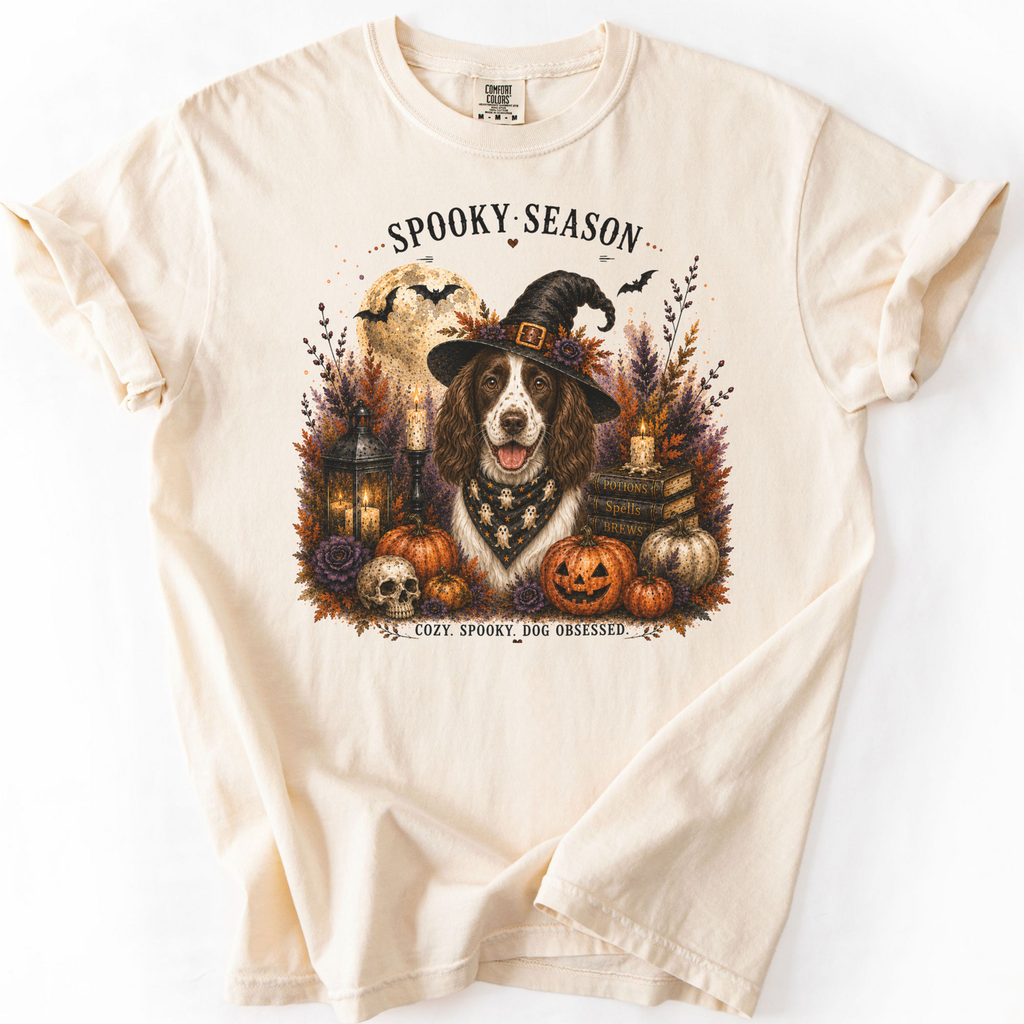 English Springer Spaniel Spooky Season Dog Mom Halloween Shirt