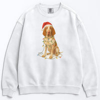 Load image into Gallery viewer, Bracco Italiano Christmas Sweatshirt, Holiday Dog Lover Gift, Cozy Winter Sweater, Festive Bracco Apparel, Cute Dog Design
