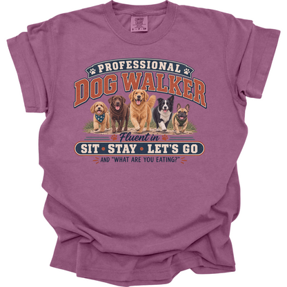 Dog Walker Shirt, Professional Dog Walker Tee, Funny Pet Sitter Gift, Dog Walking Shirt