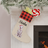 Load image into Gallery viewer, Personalized Kuvasz Christmas Stocking, Holiday Decor Gift for Pet Lovers
