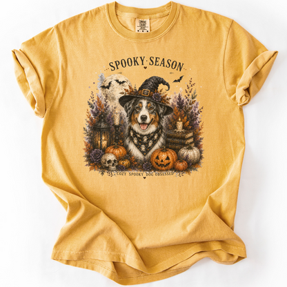 Australian Shepherd Spooky Season Dog Mom Halloween Shirt