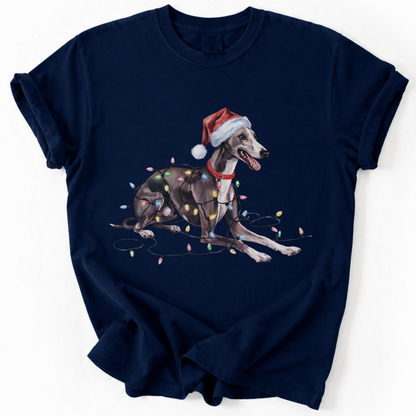 Greyhound Christmas Lights Shirt