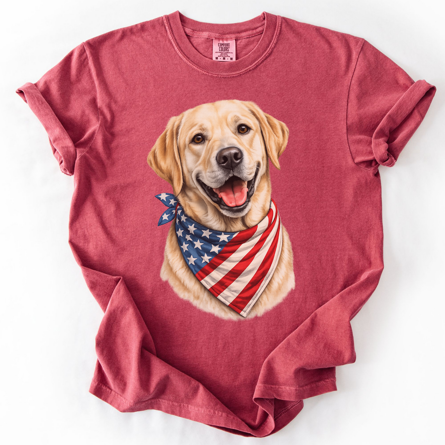 Personalized Dog Shirt, Custom Pet Portrait, Patriotic Dog Lover Gift