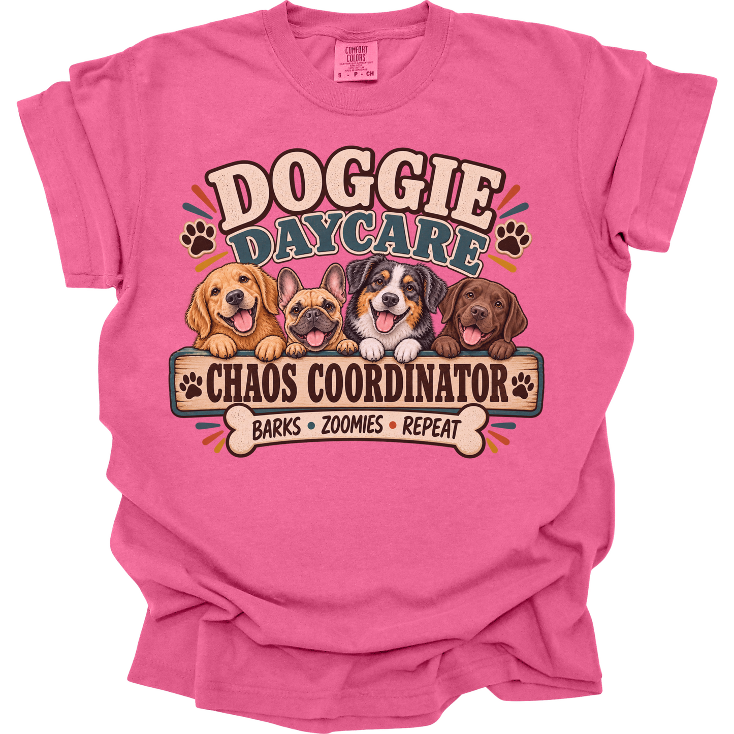Dog Daycare Worker Shirt, Doggy Daycare Gift, Chaos Coordinator Dog Lover Tee