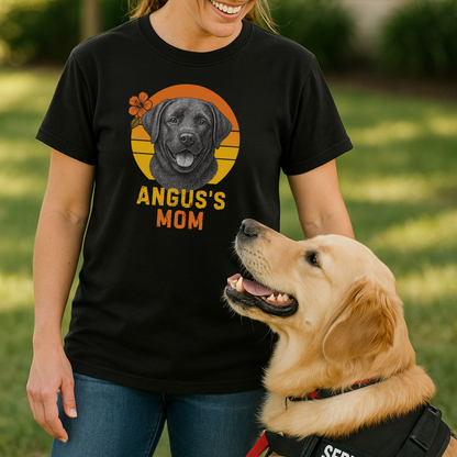 Personalized Dog Mom Shirt – Custom Pet Photo & Name Tee with Live Preview