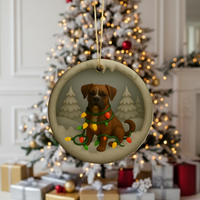 Load image into Gallery viewer, Personalized Boxer Christmas Lights Keepsake